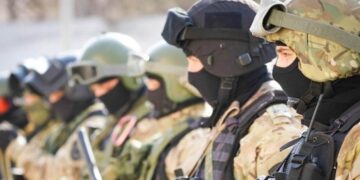 Қонаев қаласында құқық қорғау органдары жаттығу өткізіп жатыр