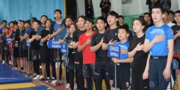 Қонаев қаласында грепплингтен чемпионат өтіп жатыр