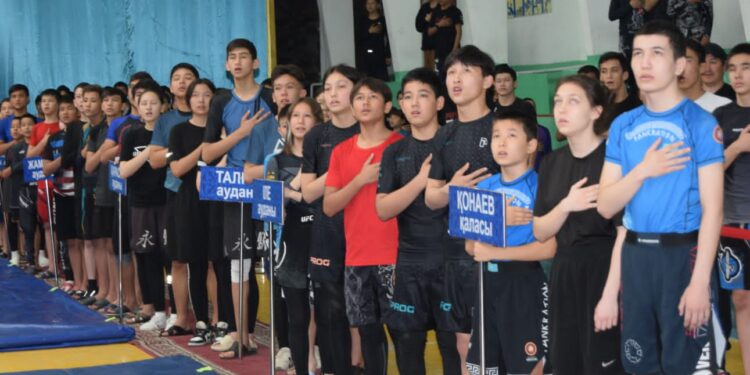 Қонаев қаласында грепплингтен чемпионат өтіп жатыр
