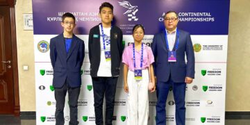 Шахматтан Азия чемпионатына Алматы облысынан екі оқушы қатысып жатыр