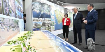 Мемлекет басшысы Қонаев қаласының Бас жоспарымен танысты