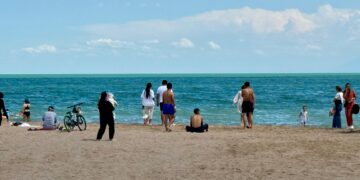 Қонаевта жаңа жағажай қолданысқа берілді