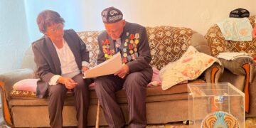 Ұлы Отан соғысының ардагері дауыс берді