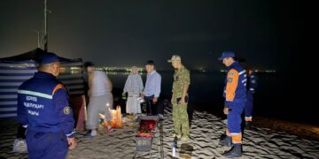 ТЖД Қапшағай су қоймасында түнгі рейд жүргізді