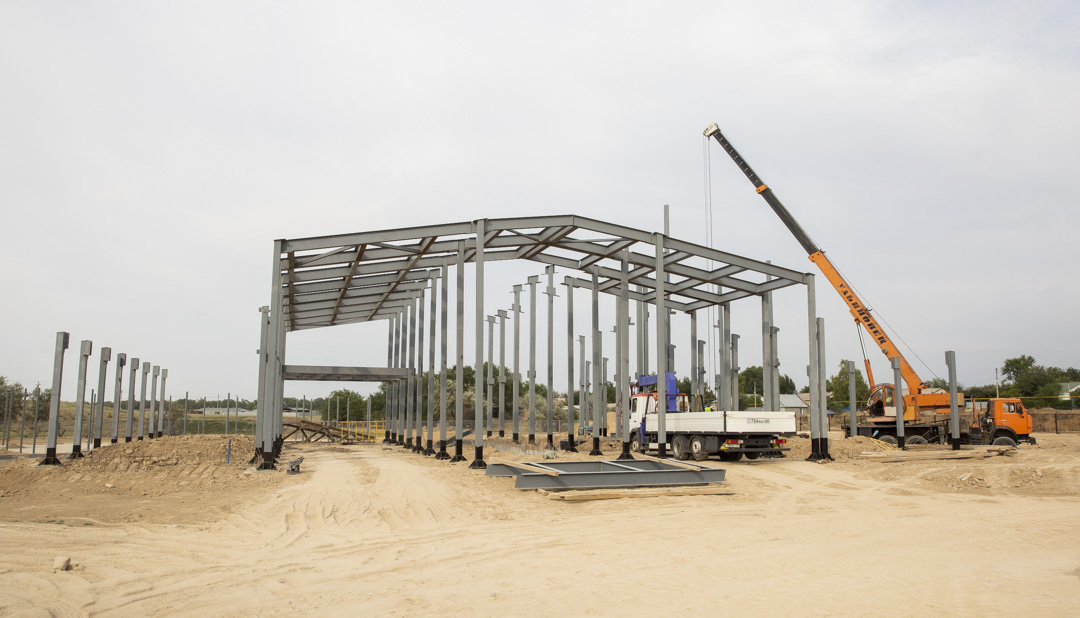 Өрт сөндіру депосы салынуда