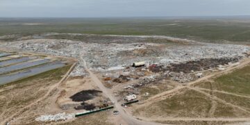 Қоқыс полигонында су жинақтағыш резервуар салынуда