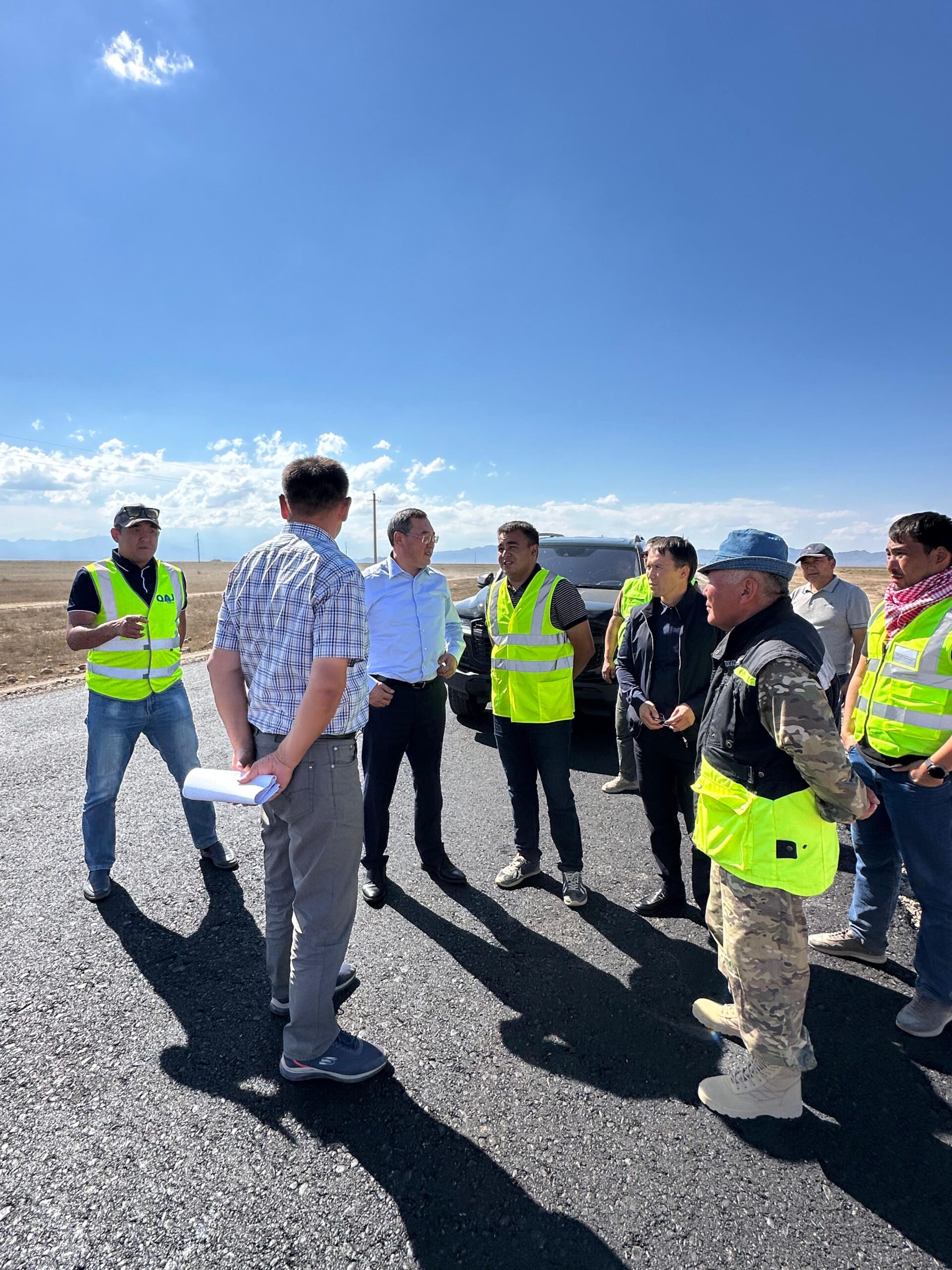 Алматы облысының әкімі жол жөндеу жұмыстарының барысымен танысты