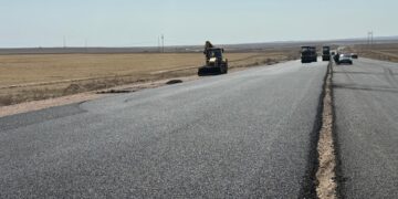 Алматы облысында «Қонаев–Күрті» автожолы қайта жаңартылып жатыр