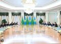 Қазақстан мен Түрікменстан президенттері кеңейтілген құрамда келіссөз жүргізді