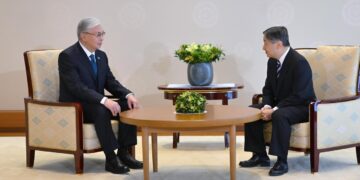 Мемлекет басшысы Жапония Императоры Нарухитомен кездесті