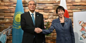 Мемлекет басшысы Жапонияның Премьер-министрі Санаэ Такаичимен келіссөз жүргізді