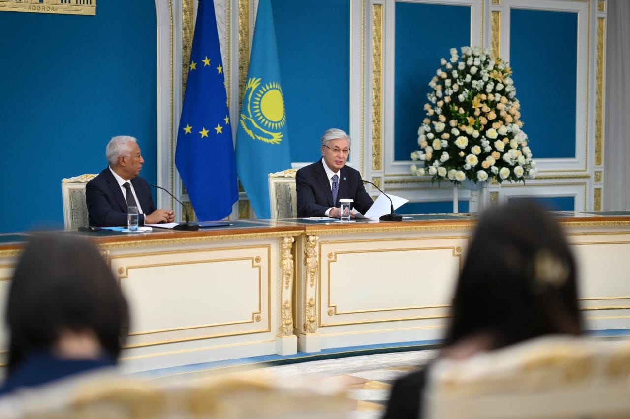 Қасым-Жомарт Тоқаев пен Антониу Кошта бірлескен мәлімдеме жасады