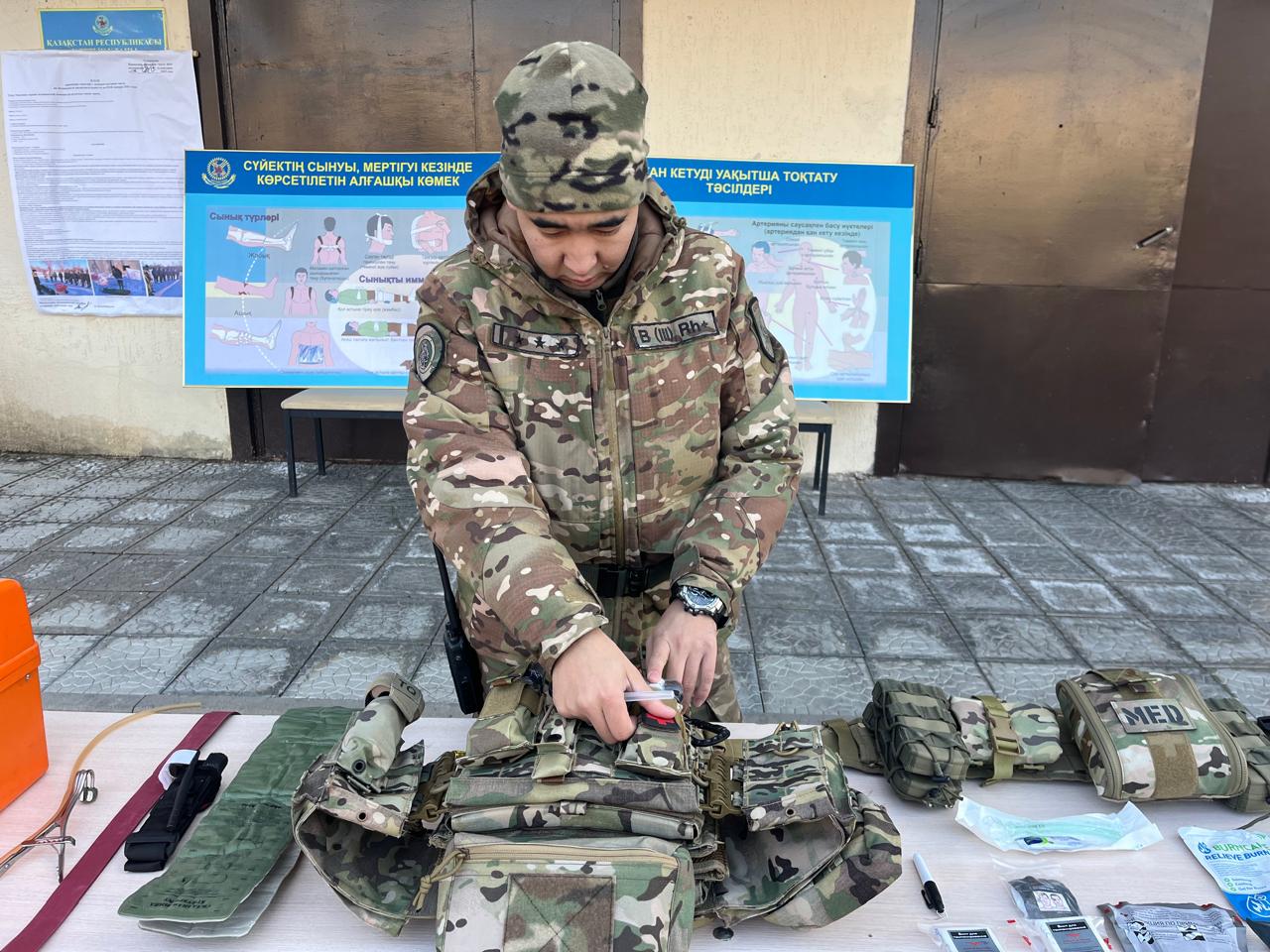 Жеке құрам тактикалық медицина бойынша практикалық дағдыларын жетілдірді