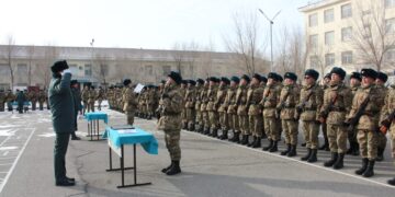 5571 әскери бөлімінде 600-ден астам жас сарбаз ант қабылдады