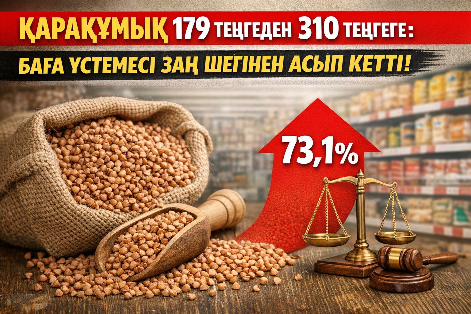 Қарақұмықтың бөлшек саудадағы баға үстемесі шектен асқаны анықталды