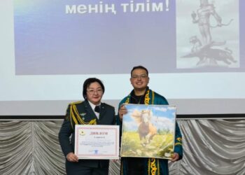 Ұлттық ұланда мемлекеттік тіл мәртебесін ұлықтаған байқау өтті