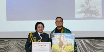 Ұлттық ұланда мемлекеттік тіл мәртебесін ұлықтаған байқау өтті