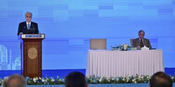 Президент Қасым-Жомарт Тоқаев пен Премьер-министр Шахбаз Шариф Қазақстан-Пәкістан бизнес форумына қатысты