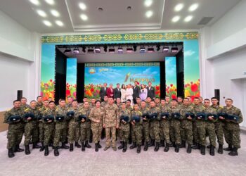 Ұлттық ұлан әскерилері мен жергілікті ұйымдар Алғыс айту күнін атап өтті